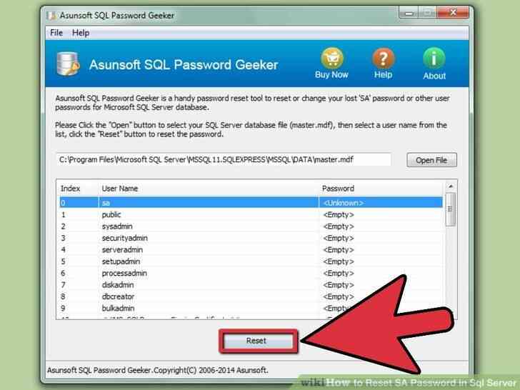 Image intitulé de Réinitialisation de Mot de passe dans Sql Server Étape 11